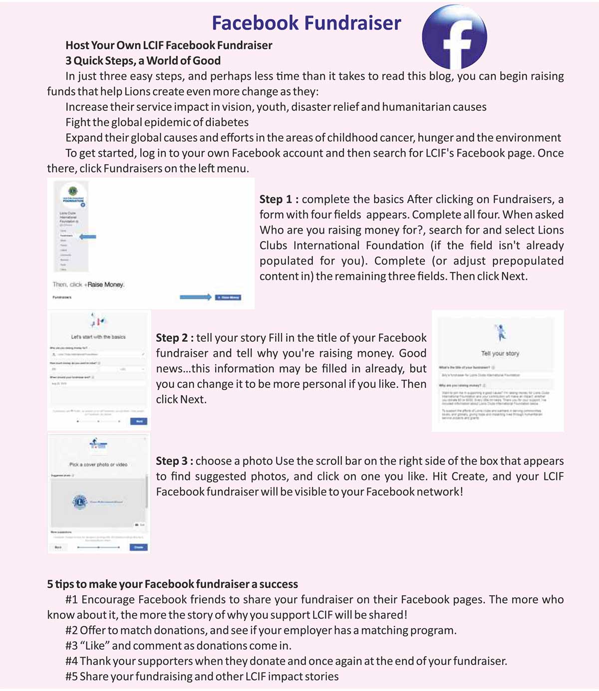 All Social Media + Website + Facebook Fundraiser