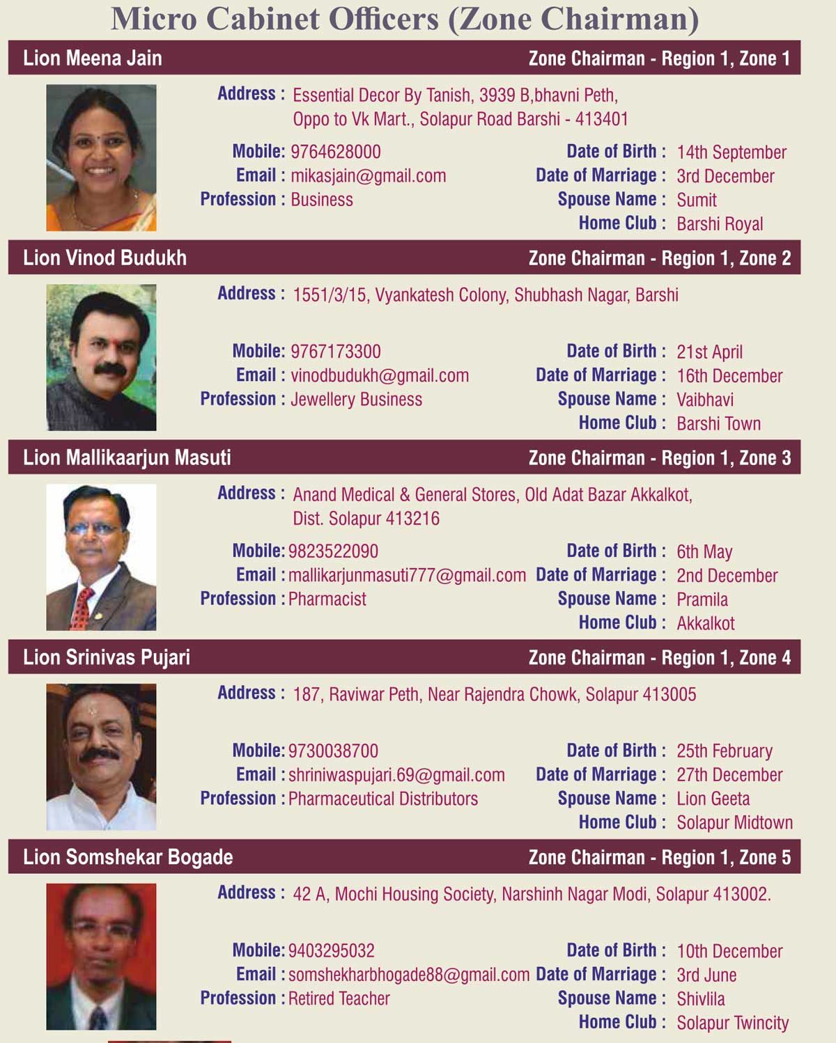 Micro Cabinet Officers 