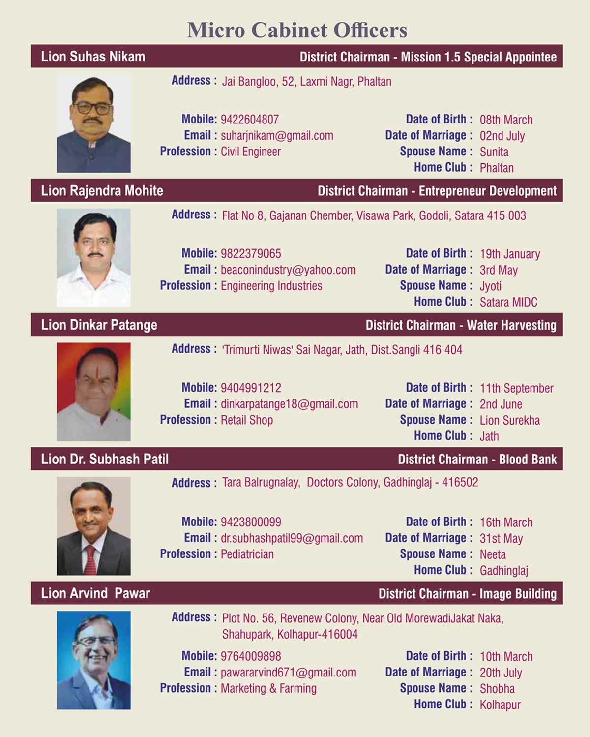 Micro Cabinet Officers 